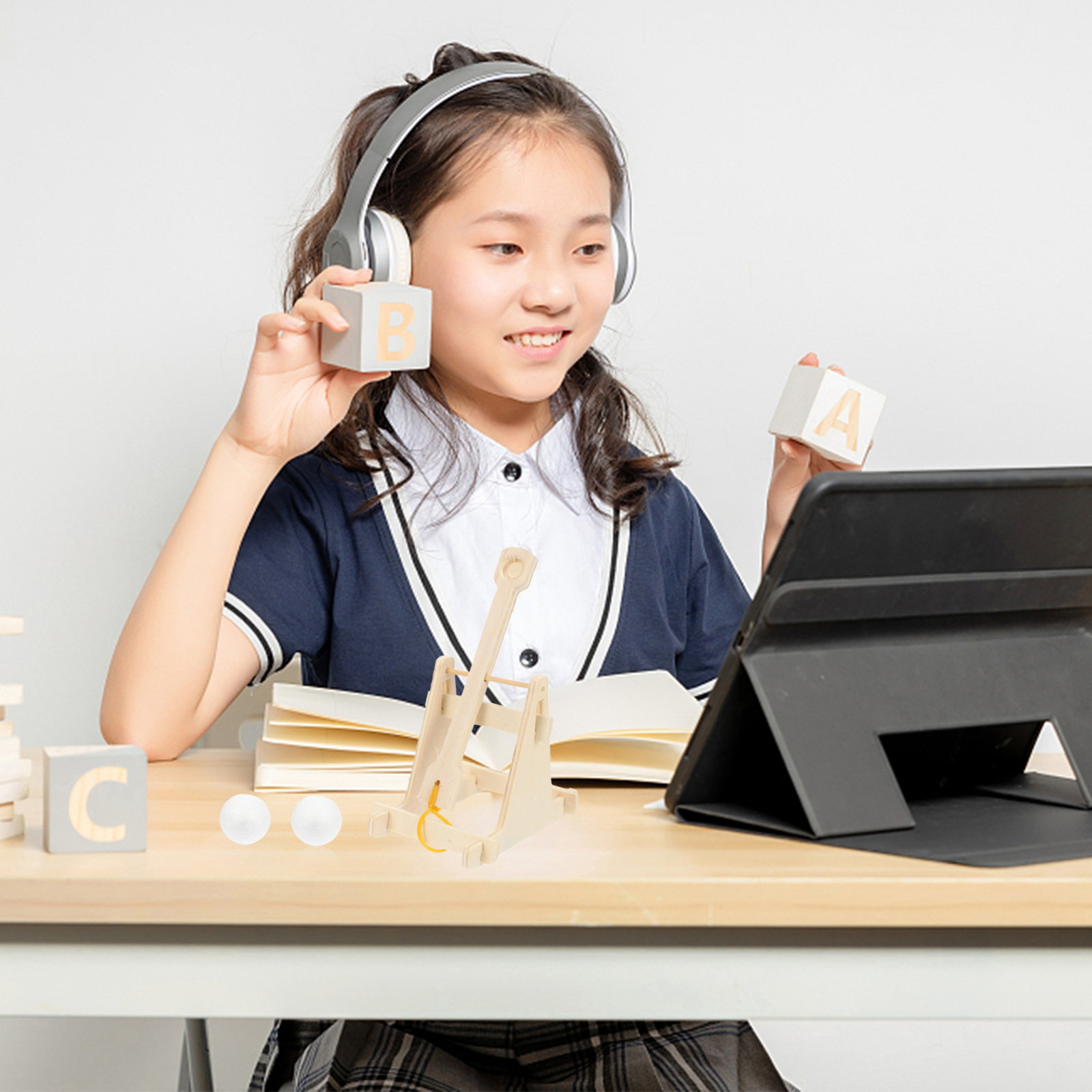 Science Project Diy - ชุดประกอบเครื่องยิงกระสุน DIY สำหรับการเรียนรู้วิทยาศาสตร์ STEM สำหรับเด็ก 2