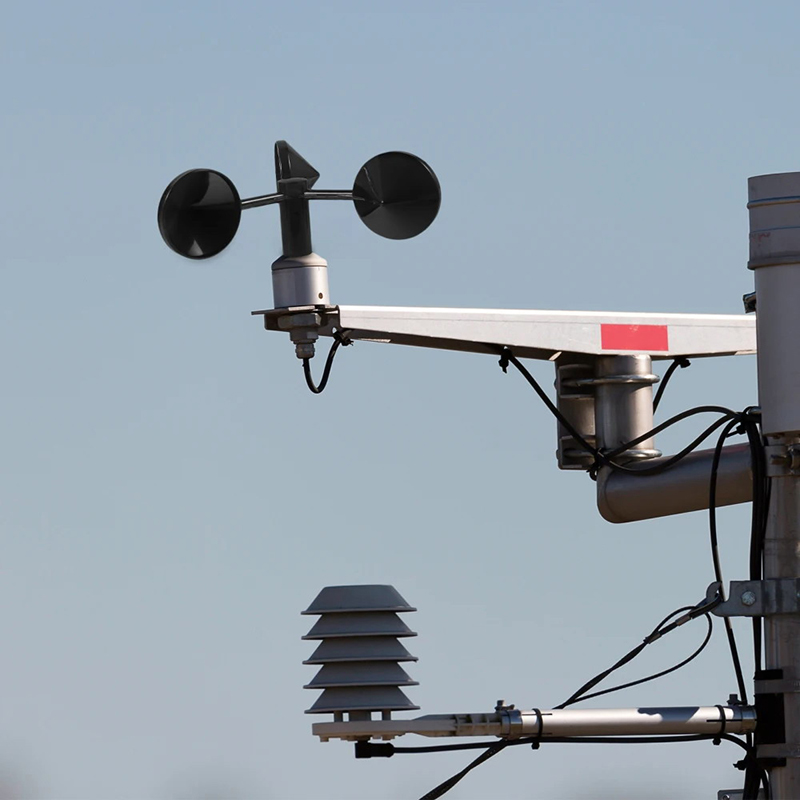 Anemometer Wind Speed - เซ็นเซอร์ตรวจวัดความเร็วลมแบบ 3 ถ้วยสำหรับสถานีตรวจอากาศ - เครื่องมือวัดความเร็วลมและทิศทางที่แม่นยำ