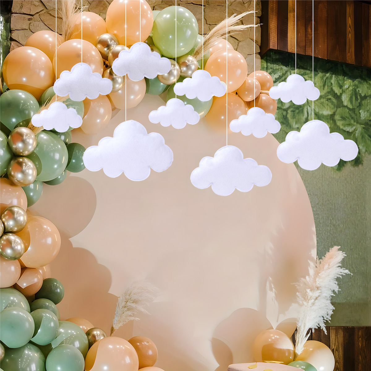 Science Of Happiness - 3D Felt Cloud แขวนจี้ตกแต่งเด็กผู้ใหญ่โปรดปราน Happy 1st