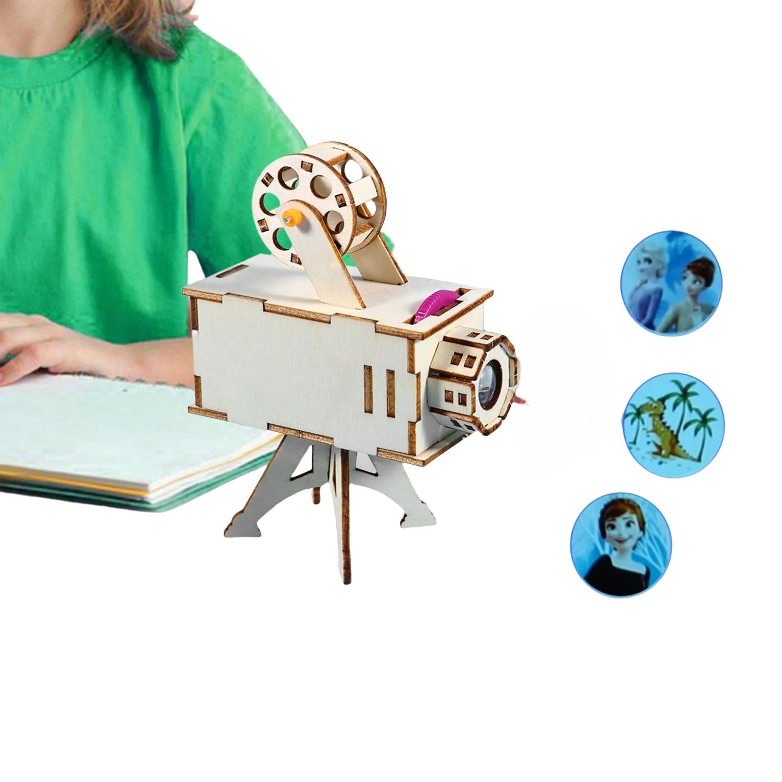 Science Project Diy - DIY ไม้โครงการวิทยาศาสตร์ชุดการทดลองวิทยาศาสตร์ของเล่นการเรียนรู้ของเล่นสําหรับของขวัญเด็กวันเกิดโปรเจคเตอร์