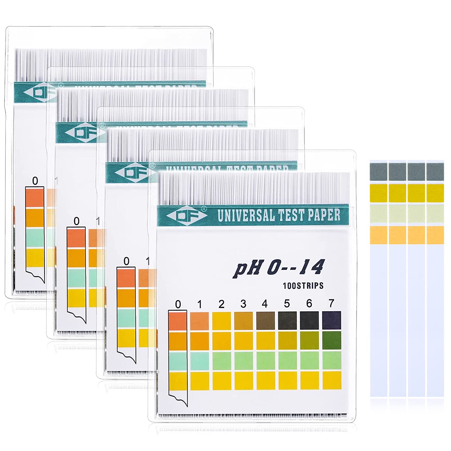 Water Testing Kit - 100 แถบ 0-14 PH อัลคาไลน์ตัวบ่งชี้กรดกระดาษน้ําลาย Litmus