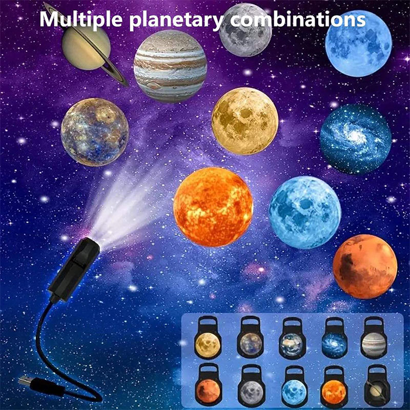 Planetarium Projector Home - ไฟโปรเจคเตอร์ LED ลายดวงดาว กาแล็กซี่ ดวงจันทร์ โลก