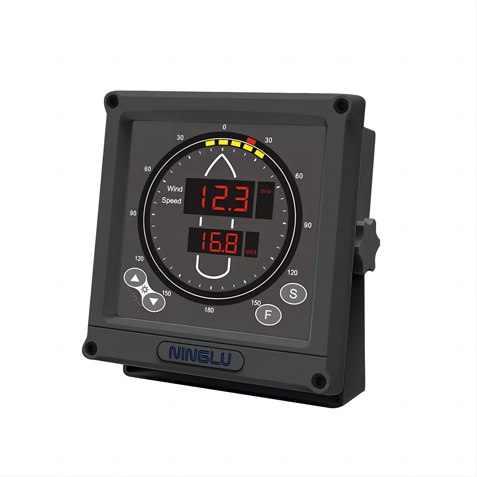 Anemometer Wind Speed - เครื่องวัดความเร็วและทิศทางลมทางทะเล พร้อมจอแสดงผลความเร็วลมสำหรับเรือ