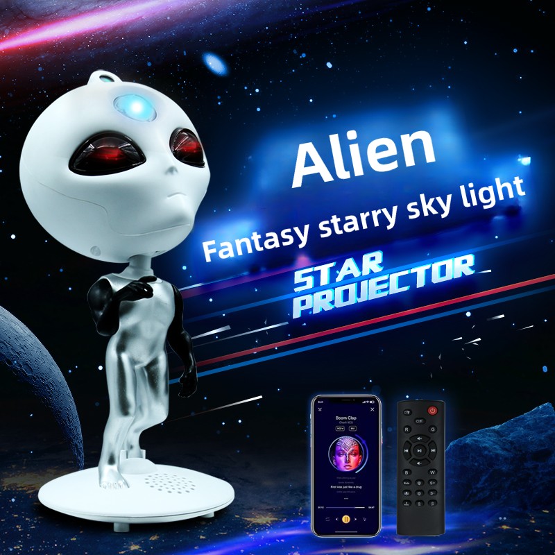Planetarium Projector Home - โปรเจคเตอร์ Alien Galaxy Star พร้อมลําโพง Bluetooth