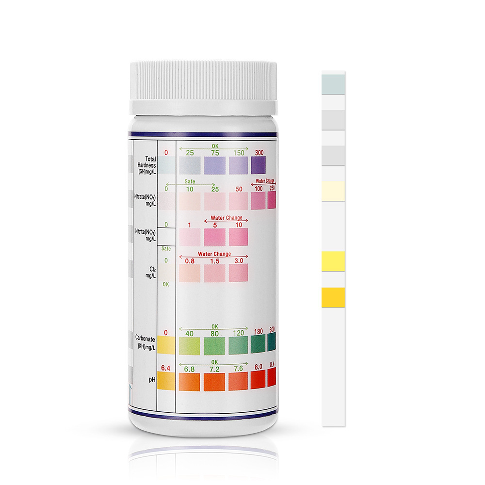 แถบวัดคุณภาพน้ำ6-in-1สำหรับตู้ - Water Testing Kit บทวิจารณ์และราคา