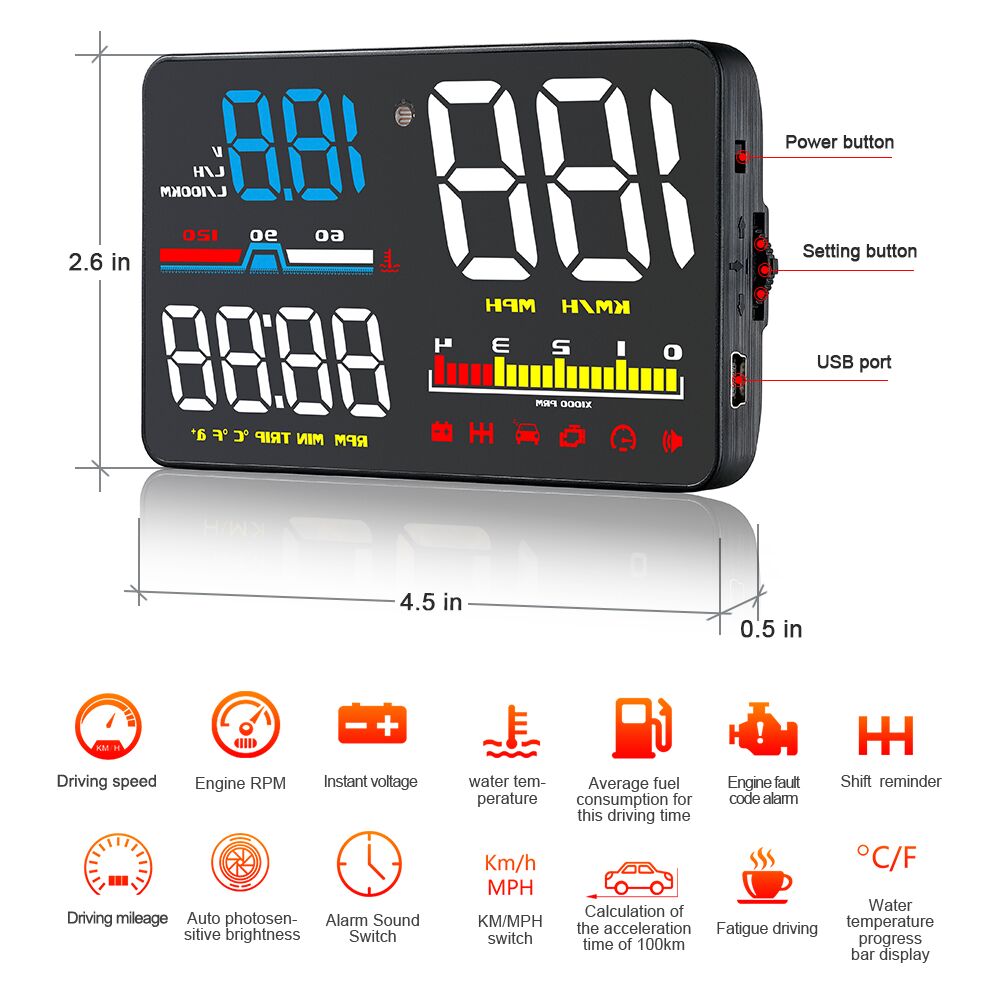 โปรเจคเตอร์ติดกระจกรถยนต์แบบดิ - Anemometer Wind Speed บทวิจารณ์และราคา