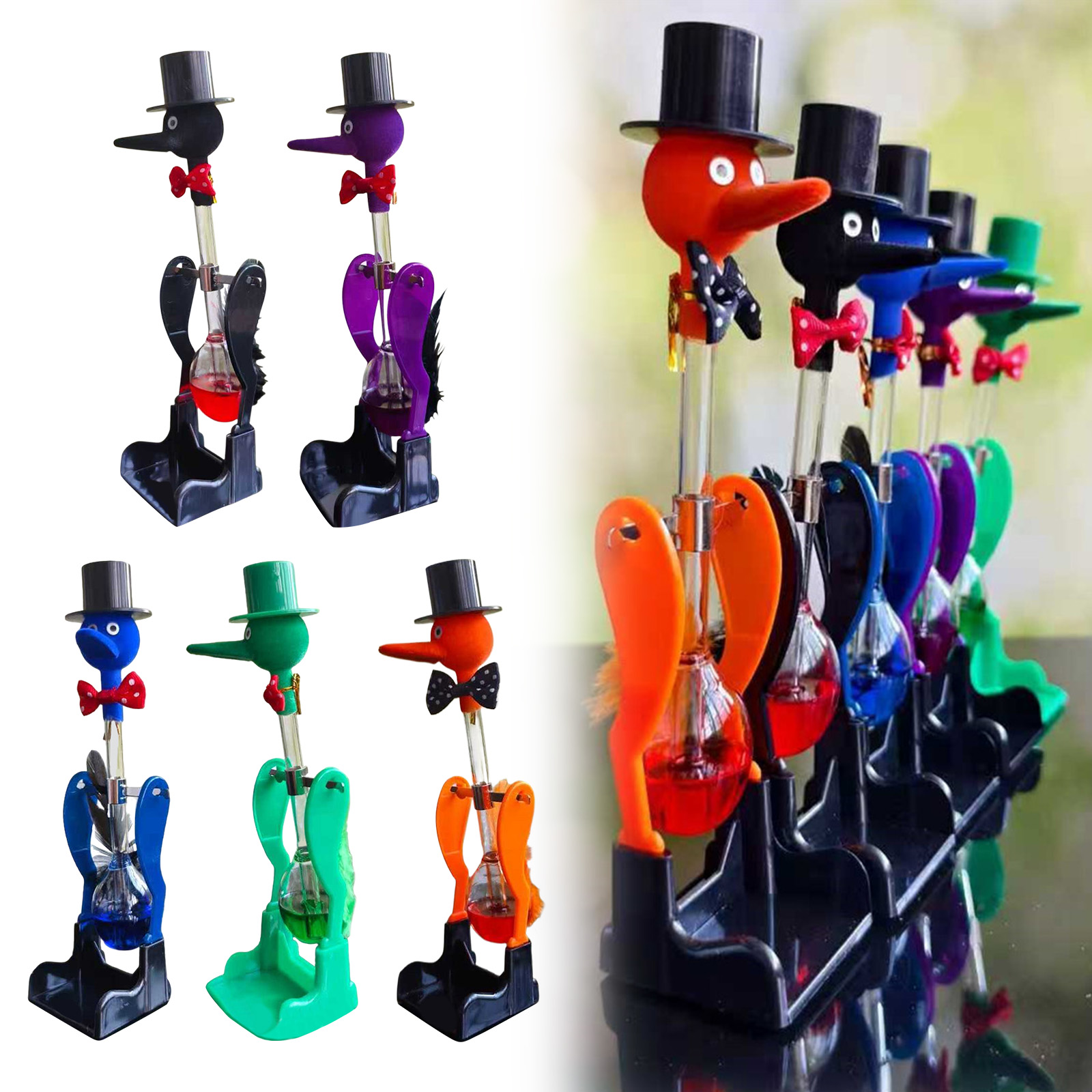 ของเล่นนกดื่มน้ำแบบเคลื่อนไหวไ - Science Bob บทวิจารณ์และราคา