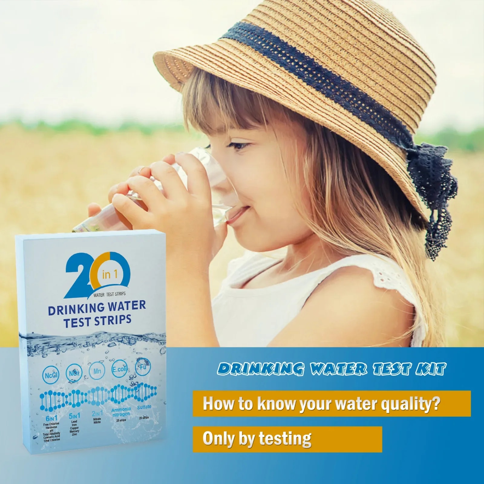 ชุดทดสอบน้ำ YAGO 20 in 1 สำหรั - Water Testing Kit บทวิจารณ์และราคา