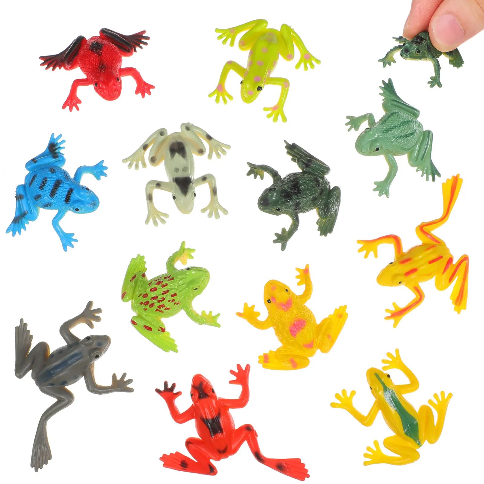 12 ชิ้นรูปปั้นกบสมจริงของเล่นว - Science And Hobby บทวิจารณ์และราคา