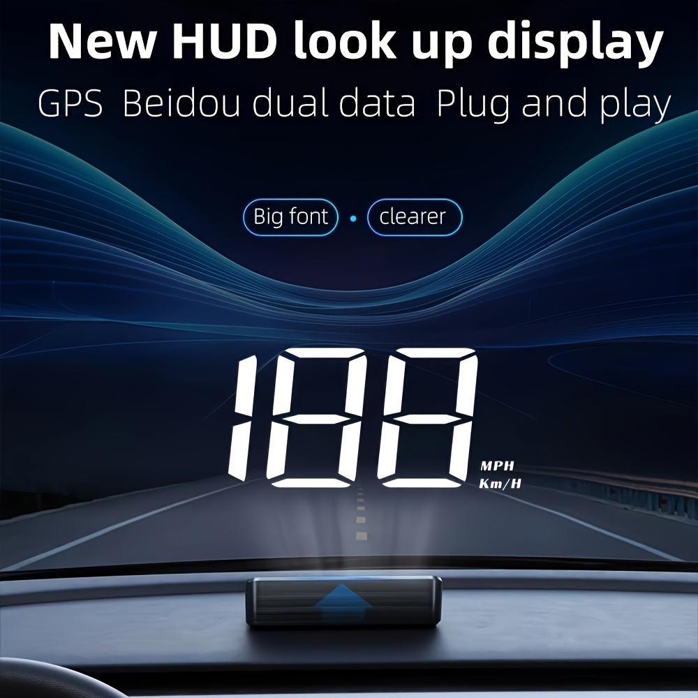 Universal Car Speedometer HUD  - Anemometer Wind Speed บทวิจารณ์และราคา