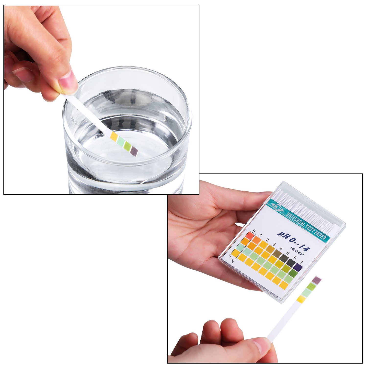 100 แถบ 0-14 PH อัลคาไลน์ตัวบ่ - Water Testing Kit บทวิจารณ์และราคา