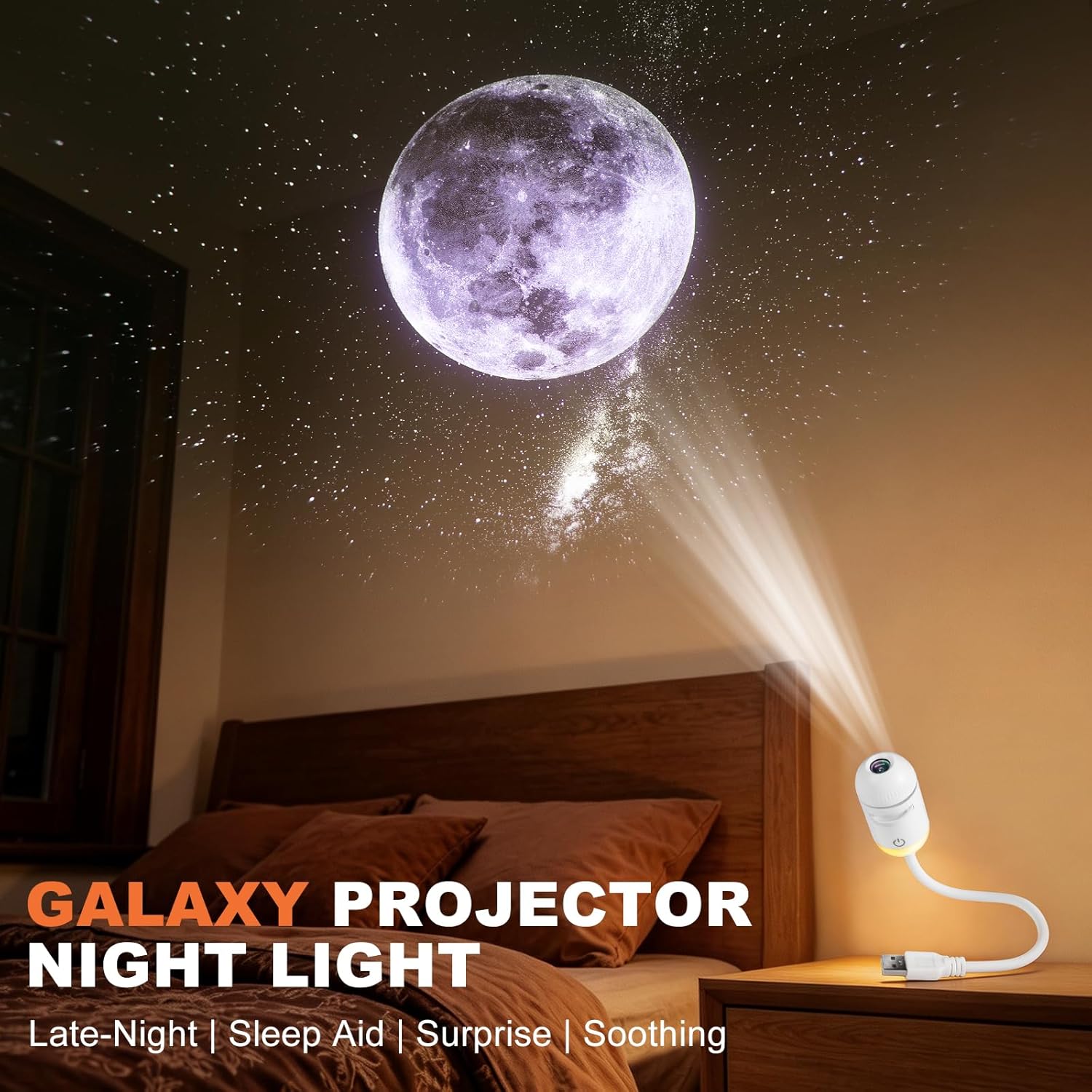 โปรเจคเตอร์กาแล็กซี่ ไฟกลางคืน - Planetarium Projector Home บทวิจารณ์และราคา