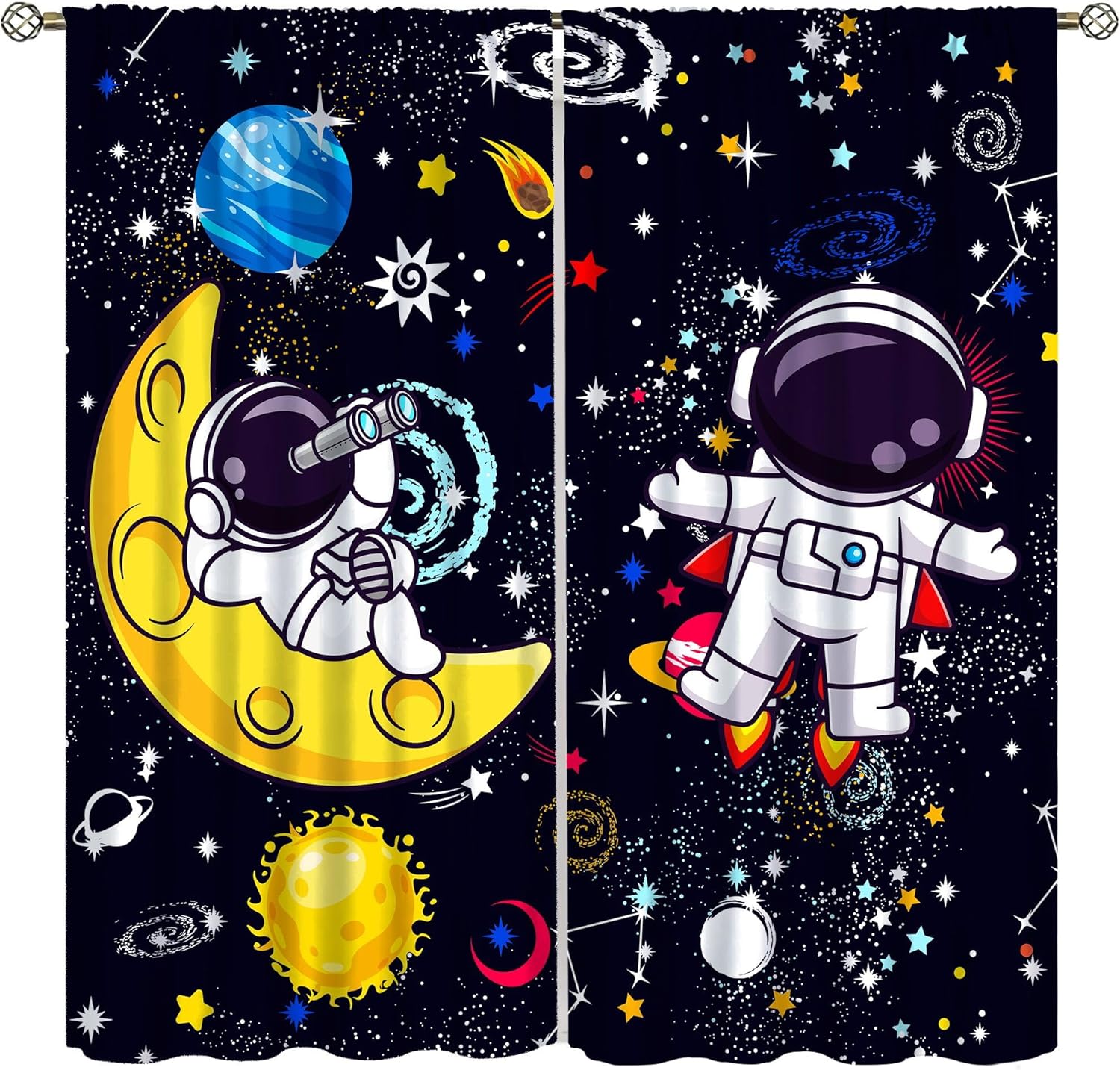 ม่านตกแต่งลายกาแล็กซี่ วิทยาศา - Science Nursery บทวิจารณ์และราคา