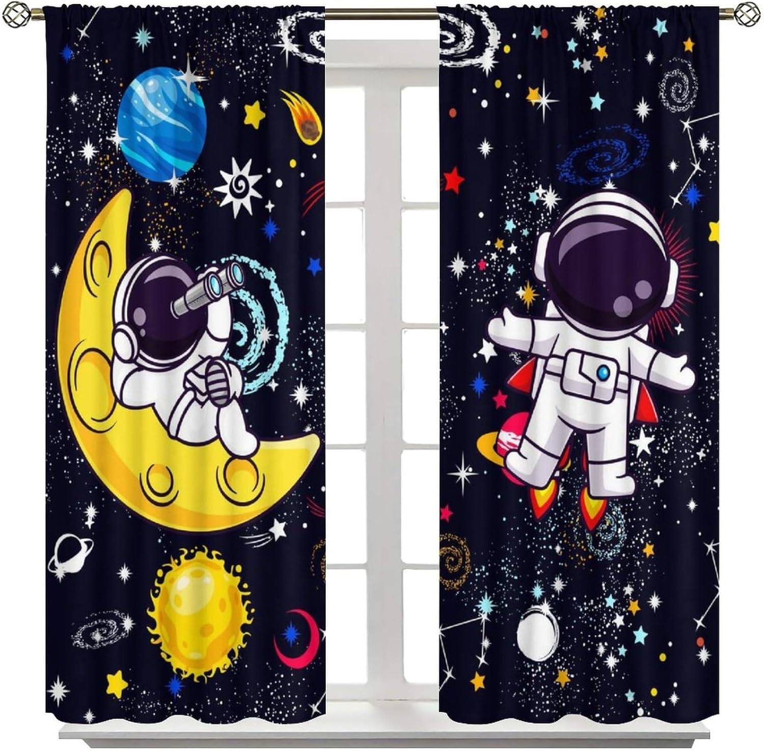 ม่านตกแต่งลายกาแล็กซี่ วิทยาศา - Science Nursery บทวิจารณ์และราคา