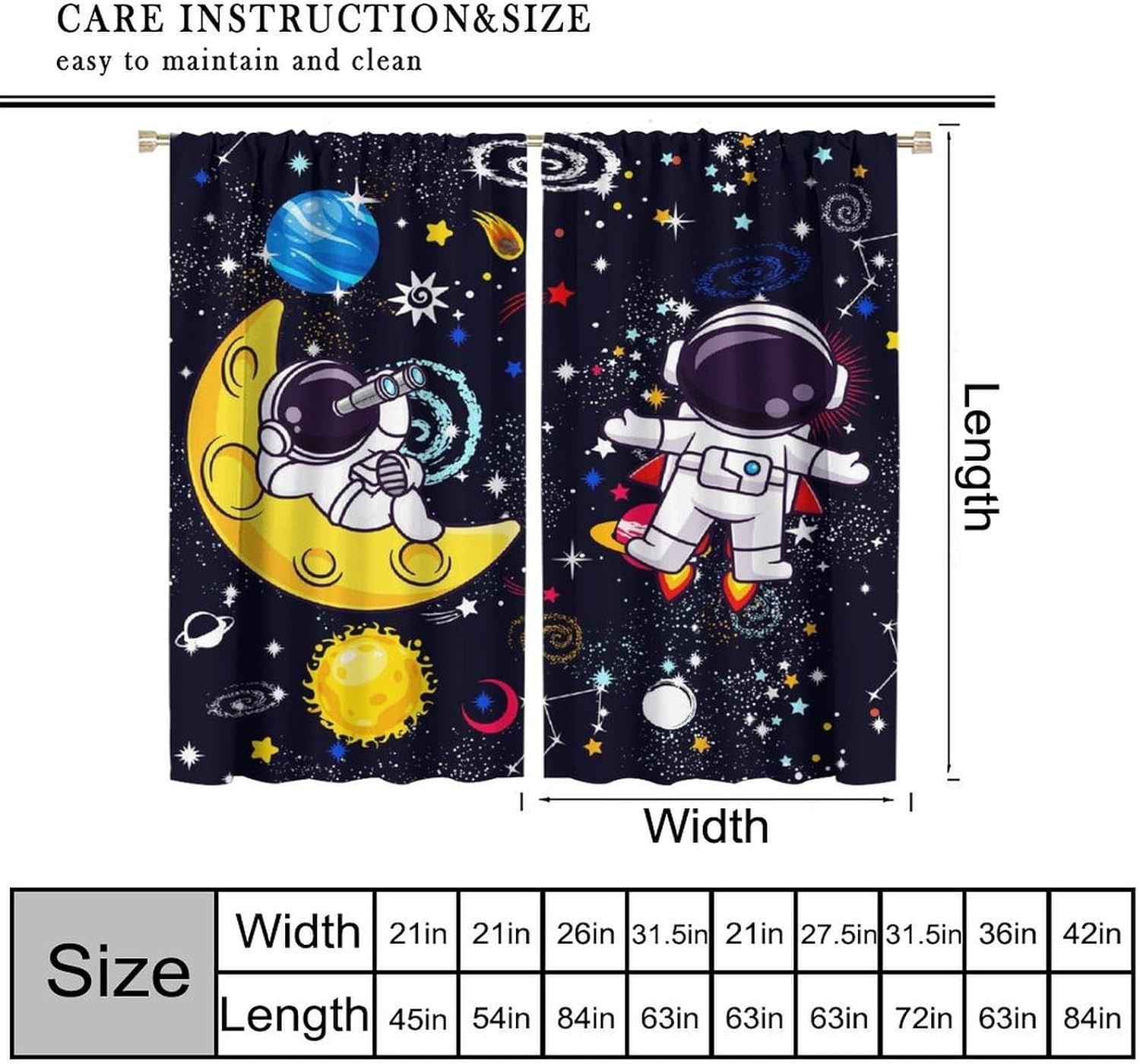 ม่านตกแต่งลายกาแล็กซี่ วิทยาศา - Science Nursery บทวิจารณ์และราคา