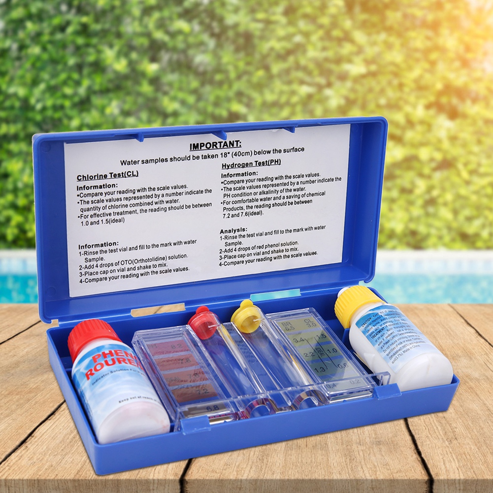 ชุดทดสอบคุณภาพน้ำคลอรีน PH สำห - Water Testing Kit บทวิจารณ์และราคา