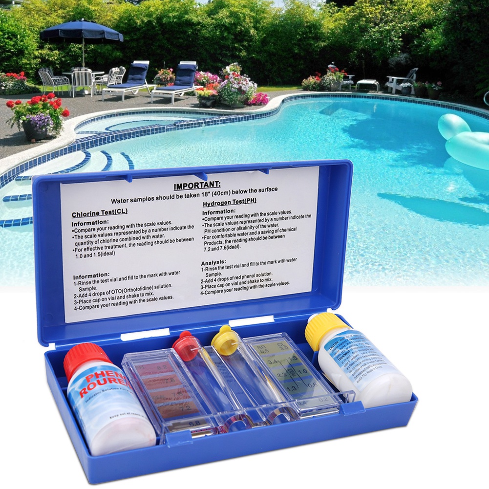 ชุดทดสอบคุณภาพน้ำคลอรีน PH สำห - Water Testing Kit บทวิจารณ์และราคา