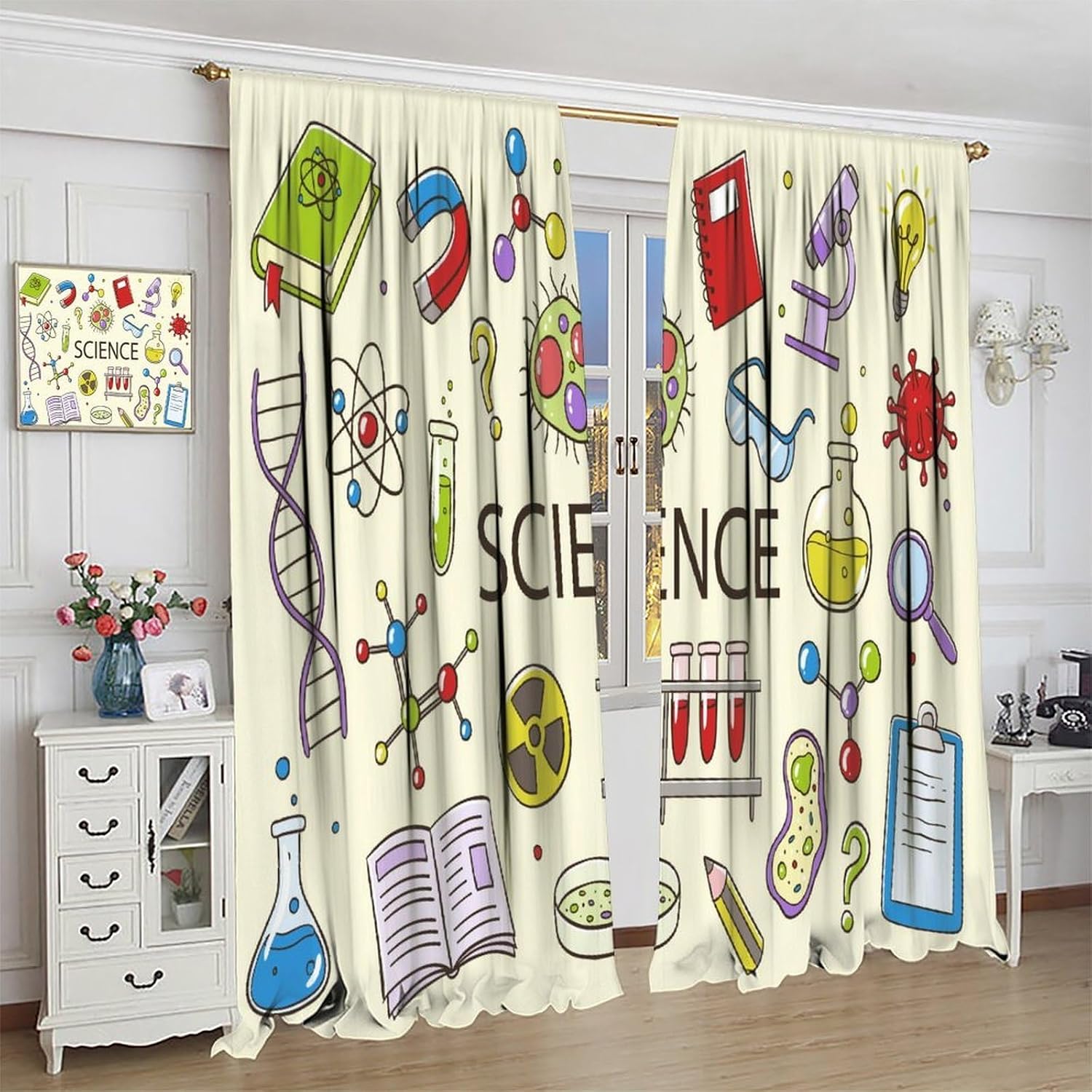ม่านวิทยาศาสตร์ ของตกแต่งห้องเ - Science Nursery บทวิจารณ์และราคา