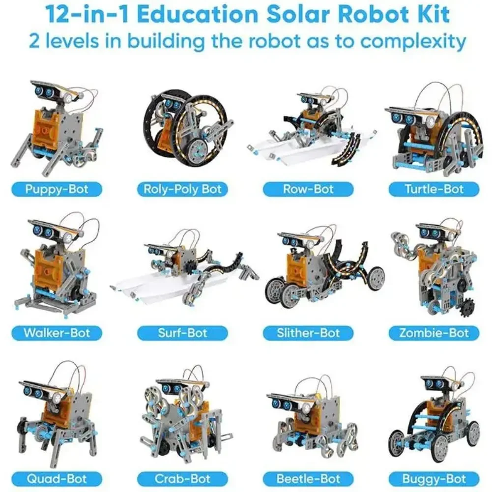 13 in 1 พลังงานแสงอาทิตย์หุ่นย - Science Project Diy บทวิจารณ์และราคา